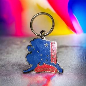 Beautiful old vintage Fairbanks Alaska keychain